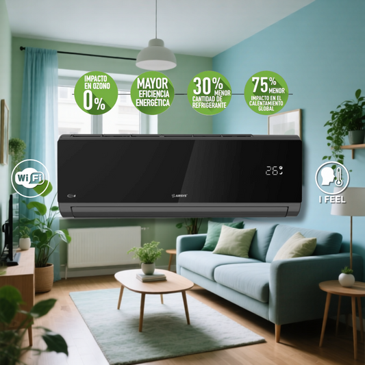 Airsys Split Muro Inverter Modelo Espejo R32 WiFi 12/18 BTU - Incluye Instalación Básica